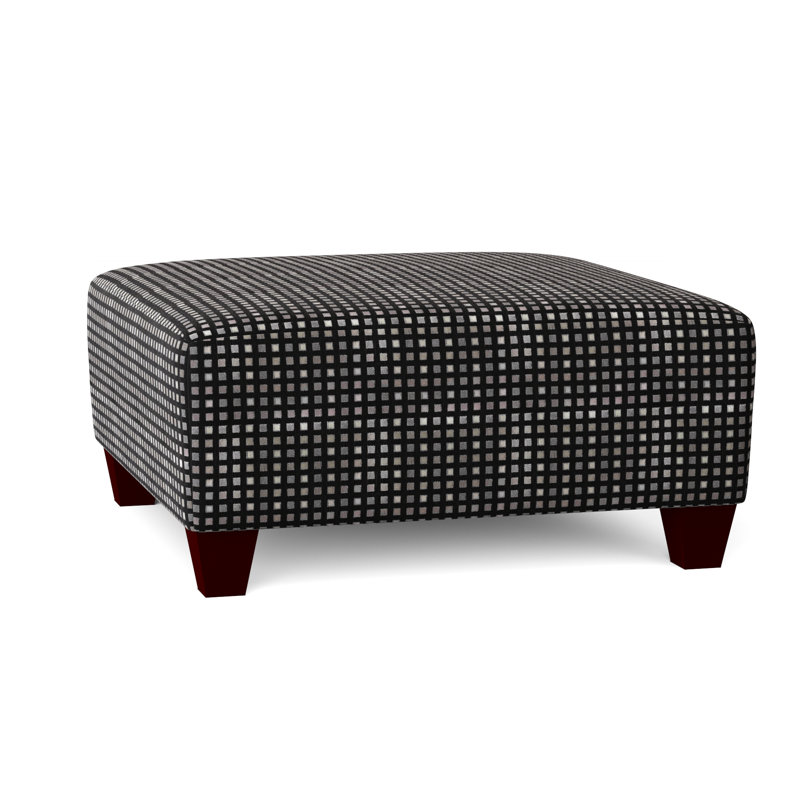 Andrighetti Upholstered Ottoman, Cairo Black