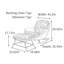 Chaise berçante simple avec repose-pieds