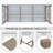 Outdoor Patio Aluminum Rectangular Dining Table