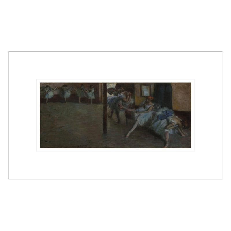 The Ballet Rehearsal (La Salle de Danse) par Edgar Degas, impression giclée encadrée, H 10,52 po x l 16,75 po