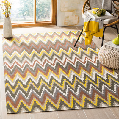 Sonny Cedar Brook Hand Loomed Cotton Chevron Rug
