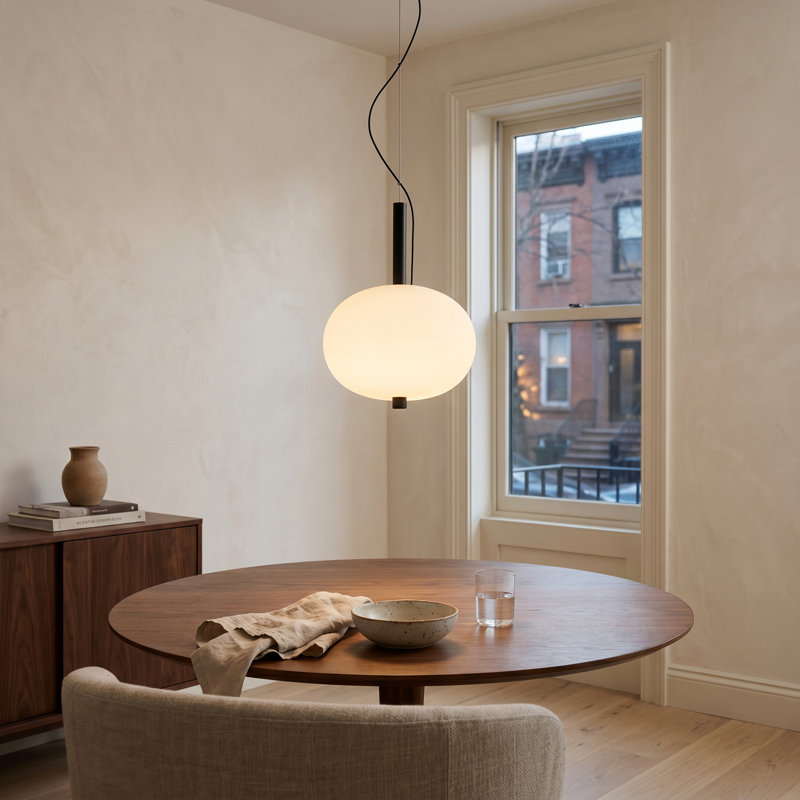 Ilargi 1 - Light LED Pendant, Dark Wood