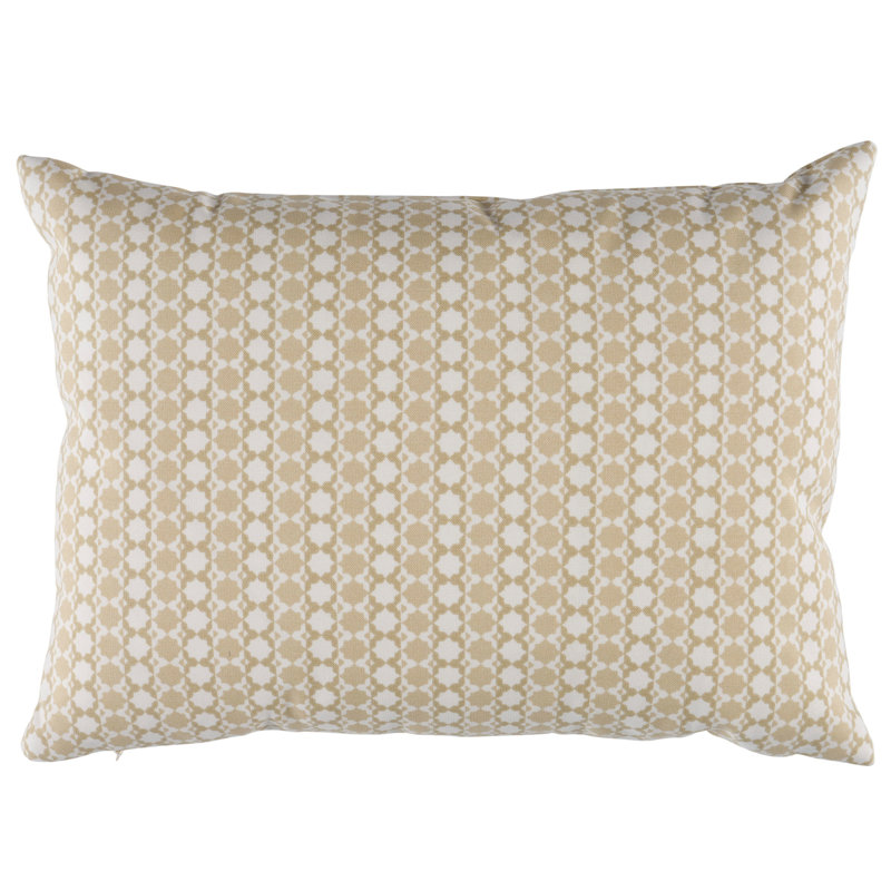 Coussin Schumacher x Mark D. Sikes Posy, Neutre, H 12 po x l 16 po, Forme rectangulaire