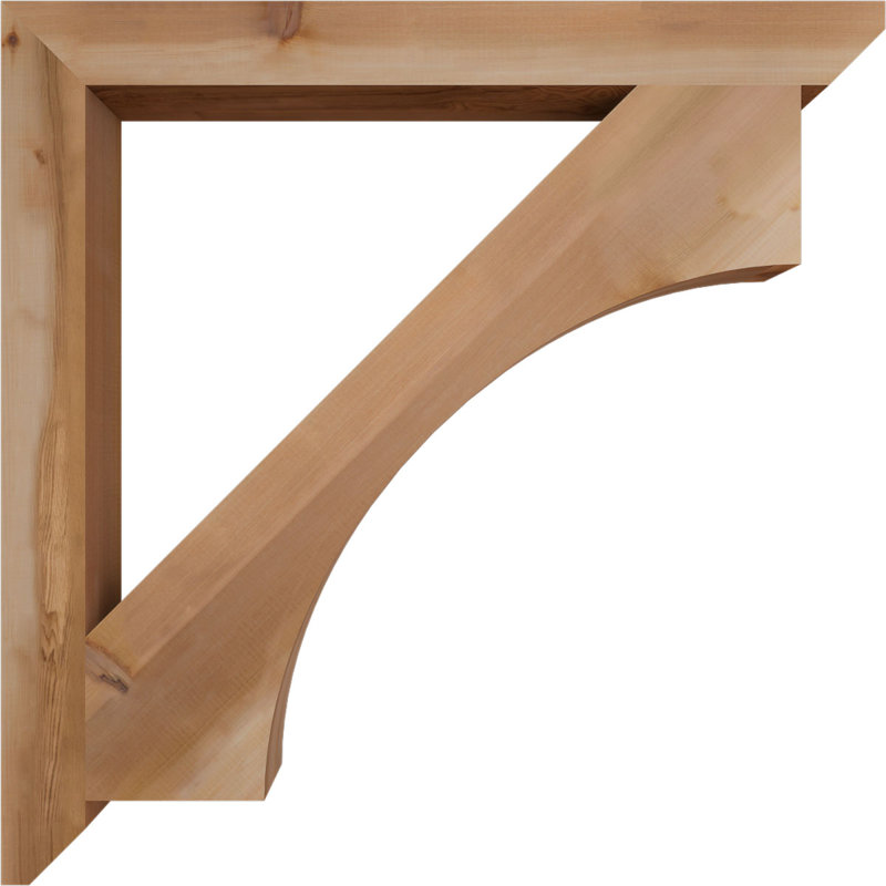 Support en bois Westlake, Cèdre rouge, H 42 po x l 3,5 po x P 42 po