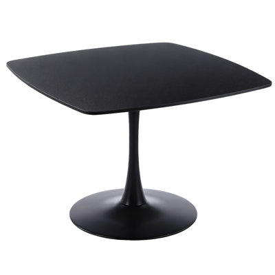 Dining Table For 4-6 People With Mdf Table Top, Pedestal Dining Table, End Table Leisure Coffee Table