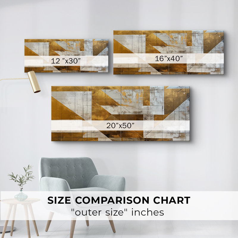 Abstract Series 1 #XC-Wide Gallery Wrapped Canvas, 16" H x 40" W
