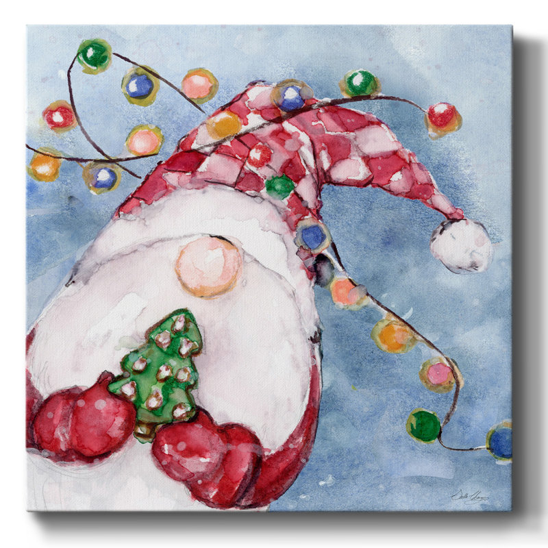 Cookie gnome sur toile, H 24 po x l 24 po x P 1,5 po