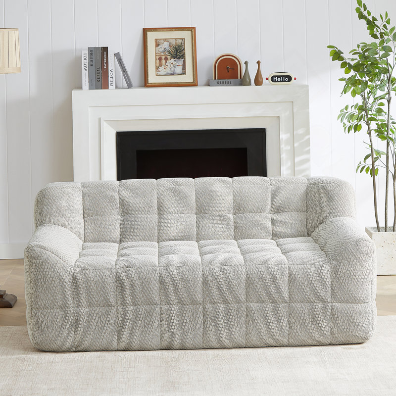 Canapé à compression complète, un meuble modulaire de style simplifié avec des configurations flexibles pour un confort et une détente ultimes
