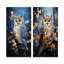 «Enchanted Forest Sentinels Owl», ensemble de 2 reproductions d'art mural en métal-1440001292