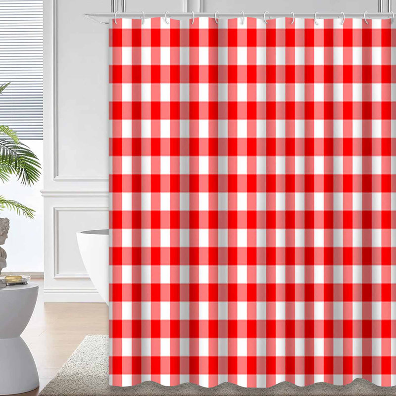 Rideau de douche Red Vingham, 72" L x 84" W