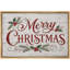 «Merry Christmas Holiday», art d'entrée, impression sur toile encadrée, impression sur toile-132863622-132863623