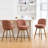 26" Swivel Upholstered Counter Stool Set of 3, with Solid Wood Frame and Mid Back-1165275136-1160884608