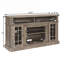 Meuble télé Classic Classic, console de divertissement moderne avec foyer de 23 po, console de télévision