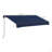 Retractable Awning, Patio Awnings, Sunshade Shelter W/ Manual Crank Handle, UV & Water-Resistant Fabric And Aluminum Frame For Deck, Balcony, Yard-112604859-112604863