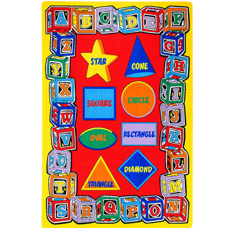 Rectangle Nylon Rug, Rectangle 4'11" x 6'11"