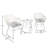 Buschi Round Wicker Rattan Patio Waterproof Seating Set with Cushions and Table-554873188-554873184