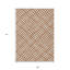Tapis intérieur lavable à motif géométrique 9 pi x 12 pi ivoire