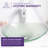 ANZZI Craft 14.25'' Matte Clear Tempered Glass Oval Bathroom Sink