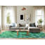 Tapis vert à motif floral-1729419984