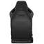 Ensemble de 2 nouveaux sièges baquets de course Universal Stitch Black Stitch Leather