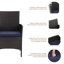 Patio Dining Armchair with Cushion