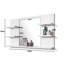 Jakiah Rectangle Wall Mirror with Shelves-330377897