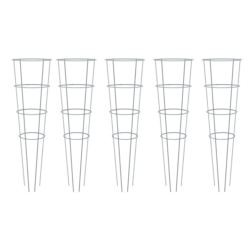 Bowermaster Metal Weather Resistant Plant Support, 54" H x 16.14" W x 16.14" D, White