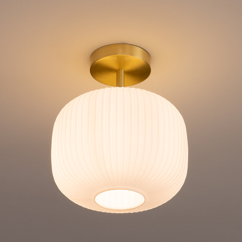 Plafonnier semi-encastré 11,8 po Modern White