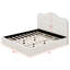 Lit plateforme tapissier, base de lit en velours Cloud-1583696353