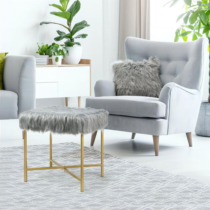 Tabouret décoratif, Gris