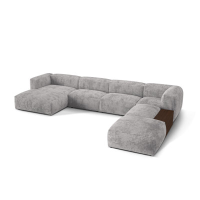 Betsayda 5 Seater Corduroy Corner Sofa 