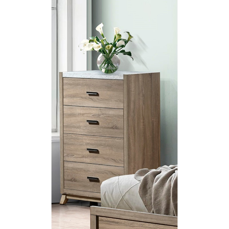 Commode rustique contemporaine transitionnelle