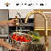 Pull Down Single Handle Kitchen Faucet with Accessories