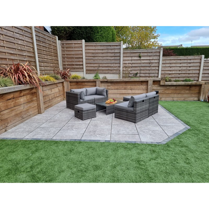 Fleishman 6 Seater Rattan Corner Sofa Set