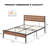 Bed Frame Platform with Headboard-1772034285