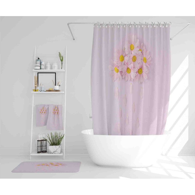 Nasima Polyester Shower Curtain Set