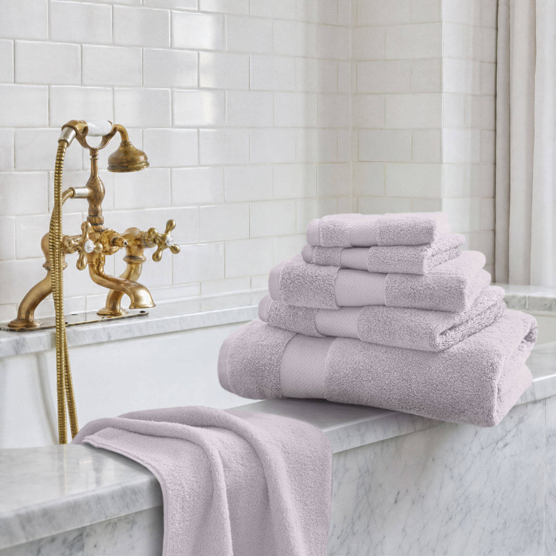 Ensemble de serviettes surdimensionnées 100% coton Turkish, Lavande, Ensemble de serviettes 6 pièces