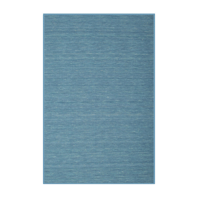 Tapis gris/bleu zone contemporaine, Rectangle 6 pi x 9 pi