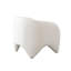 Fauteuil d'appoint Link en tissu ivoire Elite