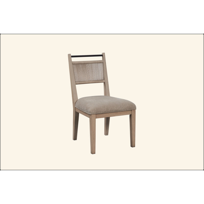 Chaise à dossier en corde, Brun
