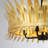 Hend Flush Mount in True Gold-1068834815