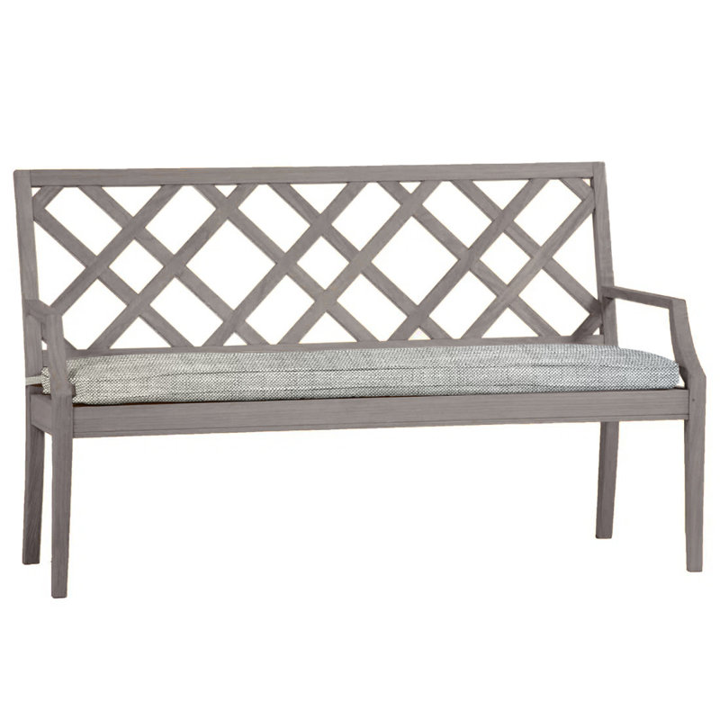 Banc 60 po Haley Teak - Huître, Huître teck, InsideOut® Rollo ‑ lin argent, Welt