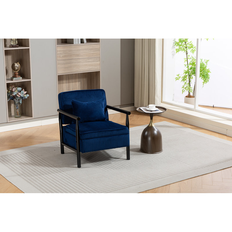 Chaise d'appoint Mid Mid Century, Bleu