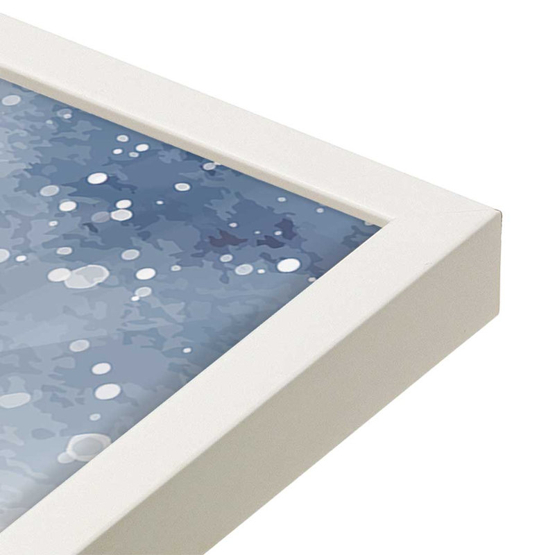 «Winter Birds» par Nicole DeCamp, reproduction d'art, L 24 po x H 36 po, Blanc, Impression encadrée