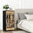 4 Drawer Dresser for Bedroom, Narrow Chest of Drawers, Wooden Top and Study Iron Frame 18"x37.5"-(WxH)