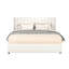 Lit plateforme tapissier à 2 tiroirs avec tête de lit capitonnée, support de matelas à lattes en bois, aucun sommier tapissier requis