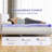 3" Gel Infused Memory Foam Mattress Topper – Cooling Comfort & Pressure Relief-1924691881