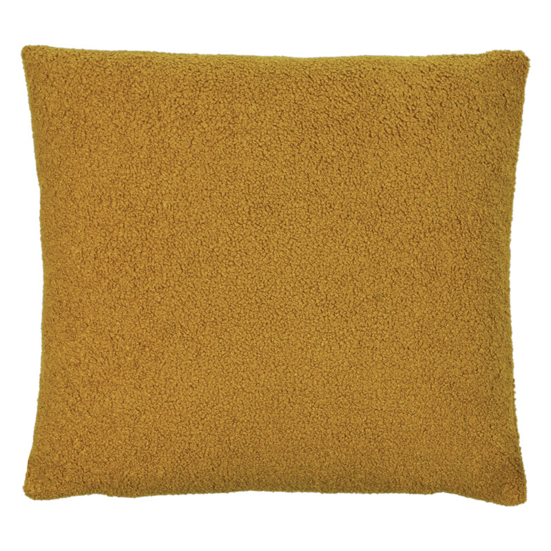 Malham Square Throw Pillow Cover, Saffron