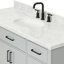 Meuble-lavabo simple en bois massif 54 po avec lavabo en marbre Carrara de 1,5 po Thornaby-1419856120-1454304572