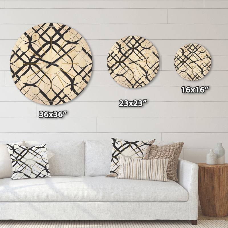 Solid Wood Wall Clock, Extra Large